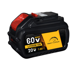 20V-60V 9AH LI-ION Power Tool Battery (For Dewalt)
