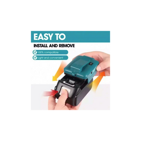 Power Tool Battery Adapter for USB and Light (For Makita) - 0