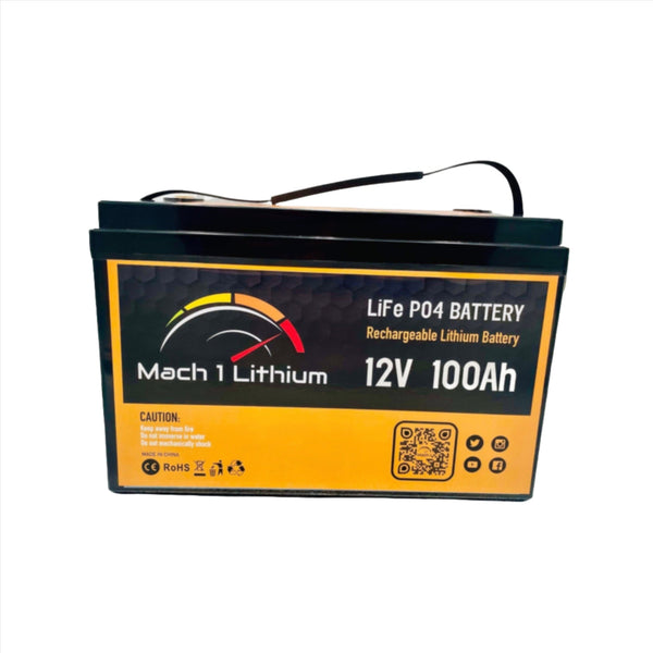 Mach 1 Lithium 12V 100Ah LIFEP04 Battery