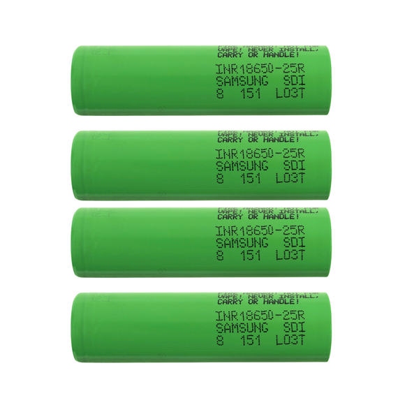 Samsung 25R 18650 2500mAh 20A Battery - INR18650-25R