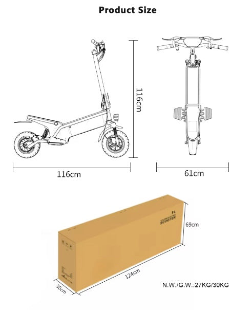 500w Electric Foldable Scooter