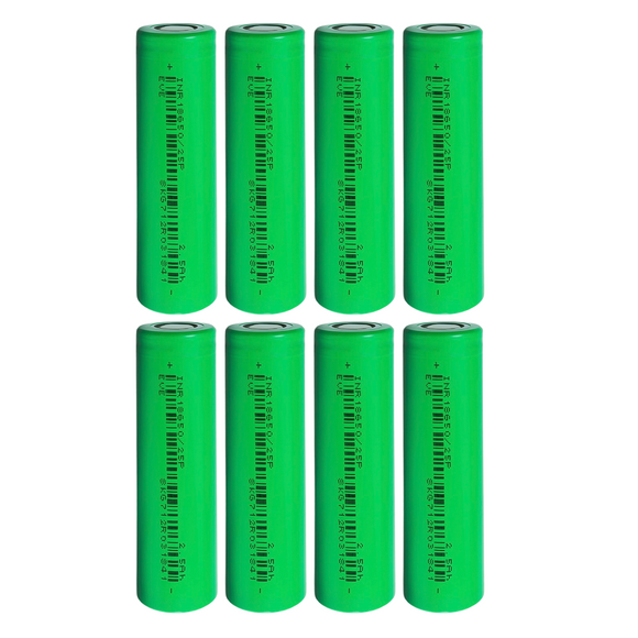 EVE 25P 18650 2500mAh 20A Battery Cells