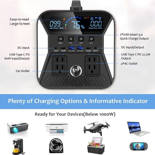 1100W Portable Power Station