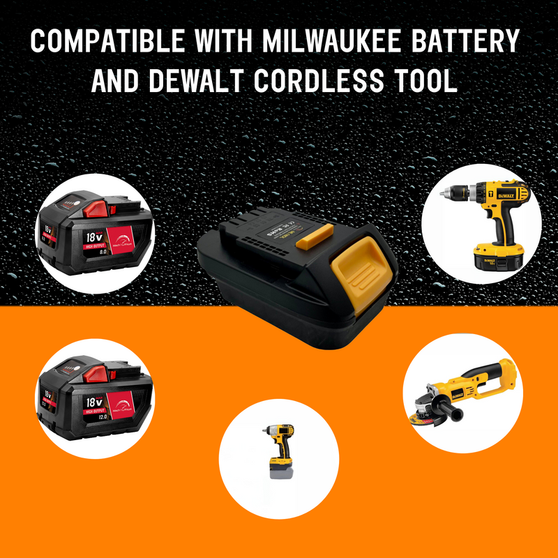 Milwaukee Battery to Dewalt Tool Adaptor