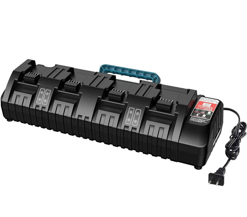 M18 4-Port Rapid Charger for Milwaukee 18V Li-Ion Batteries