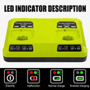 For Ryobi Dual Port Charger (18V)-2
