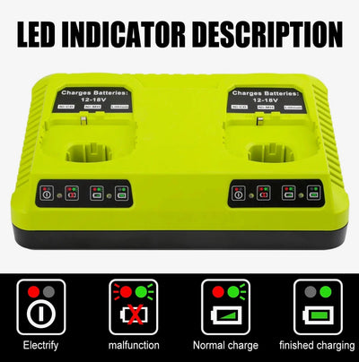 For Ryobi Dual Port Charger (18V) - 0