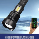 High Lumen Super Bright LED Rechargeable Tactical P90 Flashlight-3