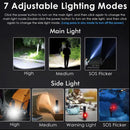 High Lumen Super Bright LED Rechargeable Tactical P90 Flashlight-10