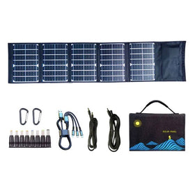 40W Monocrystalline Folding Solar Panel - 0