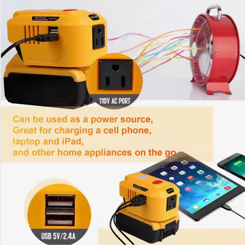 For Dewalt Battery Power Inverter