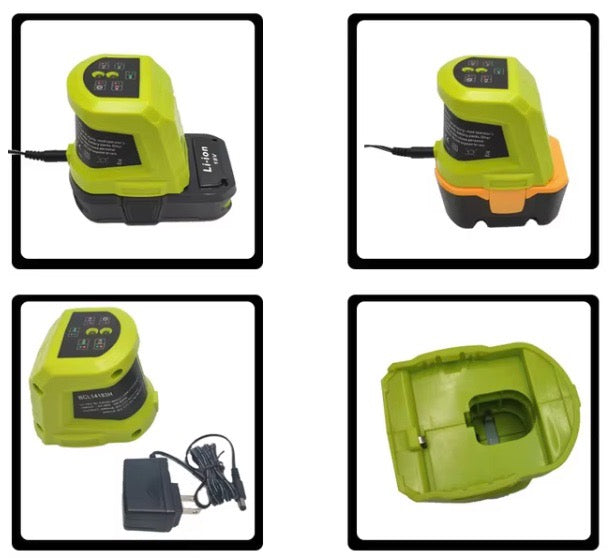 Solo Port Power Tool Battery Charger Replacement for Ryobi Ni-CD Ni-Mh Li-Ion 12V-20V P108 Battery