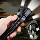 3 Head Zoomable Rechargeable LED Flashlight-4