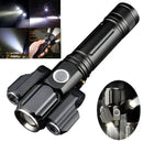 3 Head Zoomable Rechargeable LED Flashlight-3