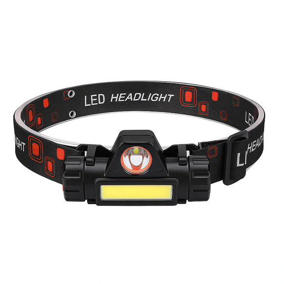 The Mach 1 Lithium USB rechargeable LED headlamp delivers 200-lumen COB flood lighting + 100-lumen focused beam — perfect for camping, hiking, and hands-free work. Recharges via micro-USB in hours.
