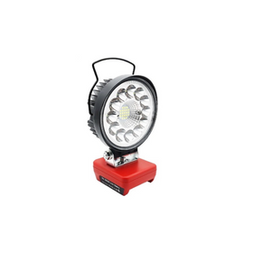 4" Round LED Work Light, Compatible with Milwaukee Battery - 0