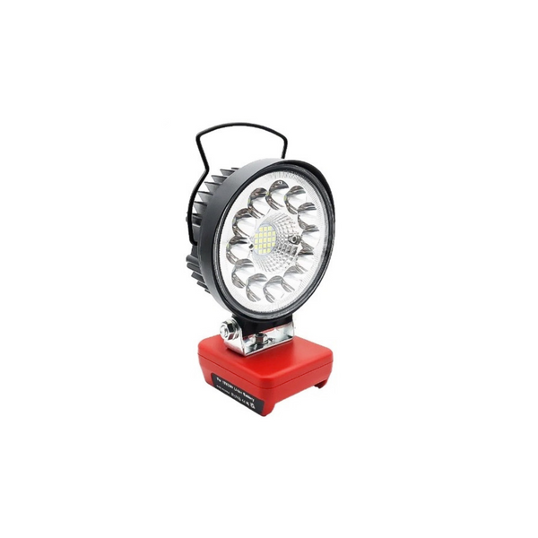 4" Round LED Work Light, Compatible with Milwaukee Battery