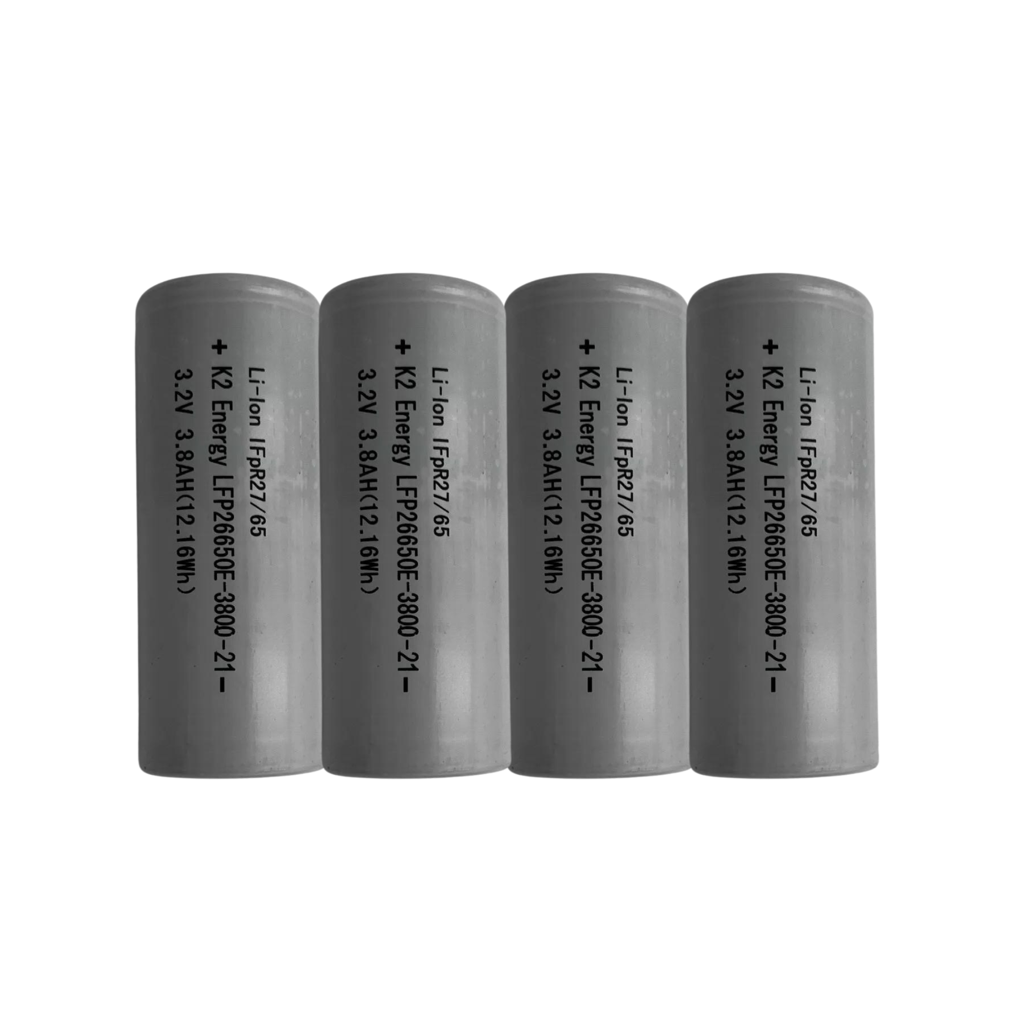 K2 26650 3.2V 3800mAh LiFePO4 Battery Cells