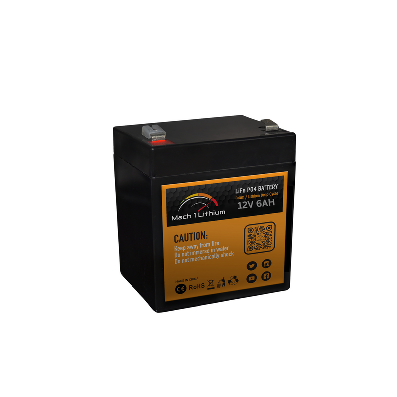 Mach 1 Lithium 12V 6AH LIFEP04 Battery