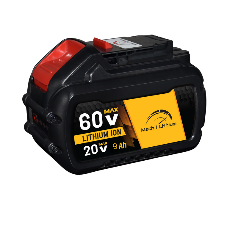 Mach 1 Lithium 20V-60V 9AH LI-ION Power Tool Battery (For Dewalt)