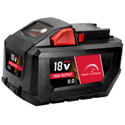 Mach 1 Lithium 18V 8AH LI-ION High Output Power Tool Battery (For Milwaukee)