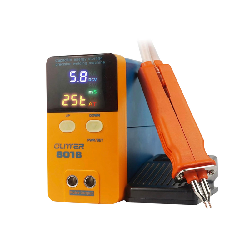 801B Battery Spot Welder 11.6 KW Storage Pulse Welding Machine, Mini Portable Spot Welding Equipment for 18650, 14500 Lithium Battery Pack Building