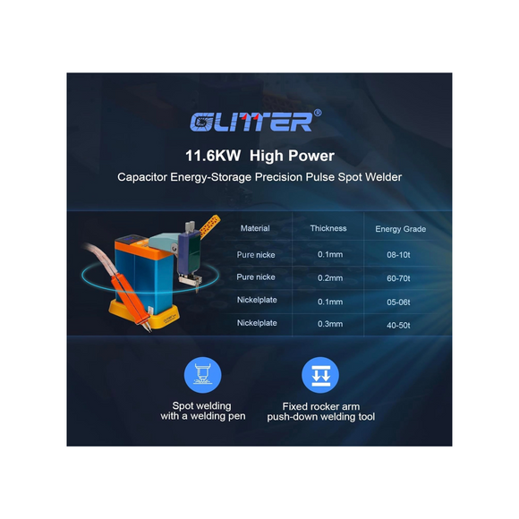 801B 11.6KW Portable Spot Welder for Lithium Battery Packs