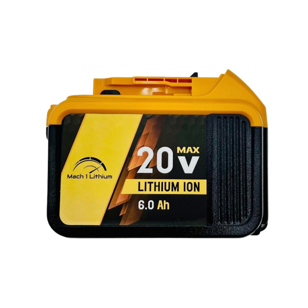 Mach 1 Lithium 20V 6AH LI-ION Power Tool Battery (For Dewalt)