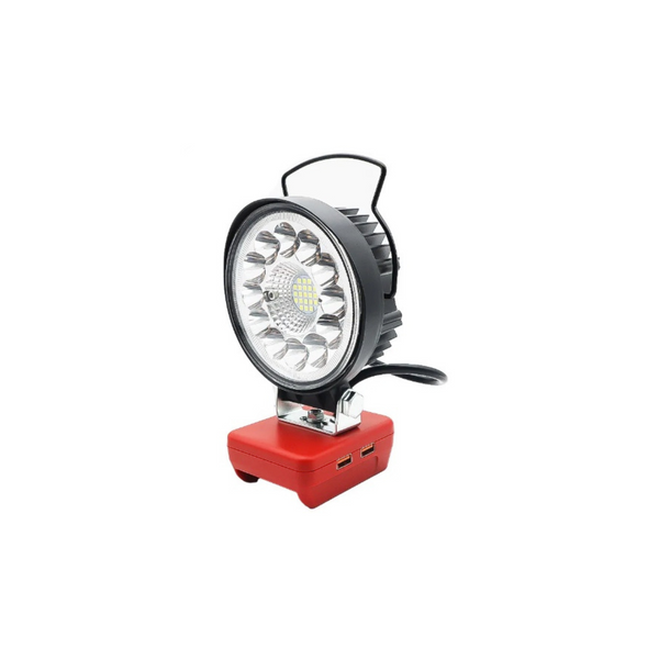 4" Round LED Work Light, Compatible with Milwaukee Battery