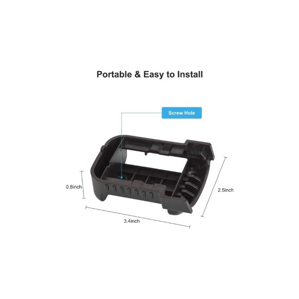 Battery Wall Mount (For Dewalt/Milwaukee) Set of 6