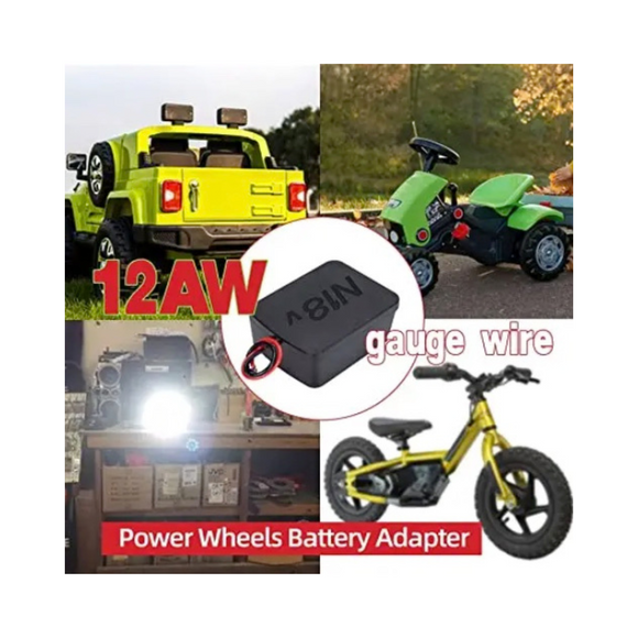 Power Wheels Adapter for Milwaukee M18 18V Battery