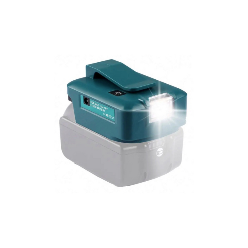 Power Tool Battery Adapter for USB and Light (For Makita)