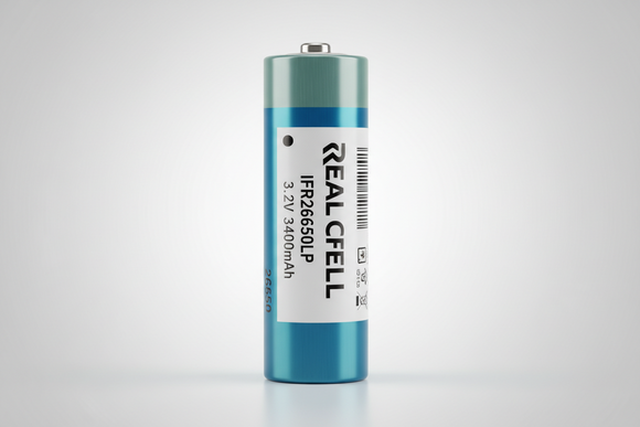 Real Cell 26650 3.2V 3400mAh Battery Cell - IFR26650 LFP