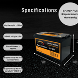 Shop Mach 1 Lithium 12V 50Ah LiFePO4 Portable Power Station – front view for purchase (image 2 of 5)