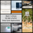 Order Mach 1 Lithium 12V 6Ah LiFePO4 Battery – deep cycle applications for garage door, UPS, ham radio, and deer feeder (image 4 of 5)