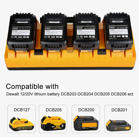 Buy Mach 1 Lithium Dewalt 20V 80W Lithium Ion Battery Charger – terminals and ports close-up (image 6 of 7)