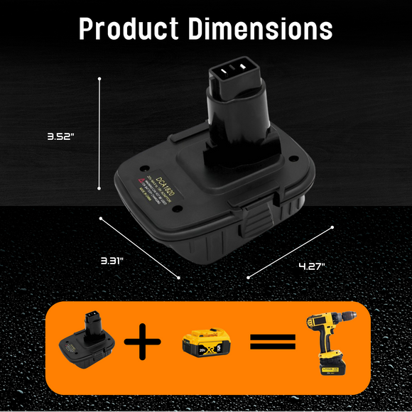 Shop Mach 1 Lithium Dewalt 20V Lithium Battery Adapter – front view for purchase (image 2 of 8)