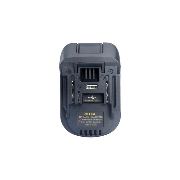 Durable jobsite-ready Mach 1 Makita to Milwaukee battery adapter for contractors and DIYers