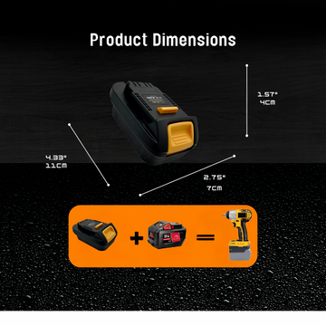 Shop Mach 1 Lithium Milwaukee 18V Lithium Battery Adapter – front view for purchase (image 2 of 6)