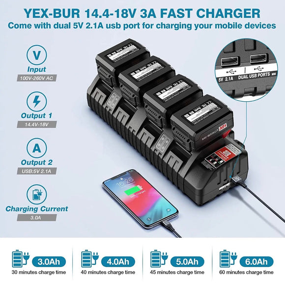Get Mach 1 Lithium Milwaukee 18V Lithium Ion Battery Charger – top detail view (image 5 of 5)