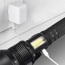 Mach 1 P90 flashlight USB recharging port — includes USB cable, no battery replacement needed