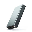 Mach 1 Lithium 100W 20000mAh fast charging power bank in gray — compact portable charger with USB-A and USB-C ports