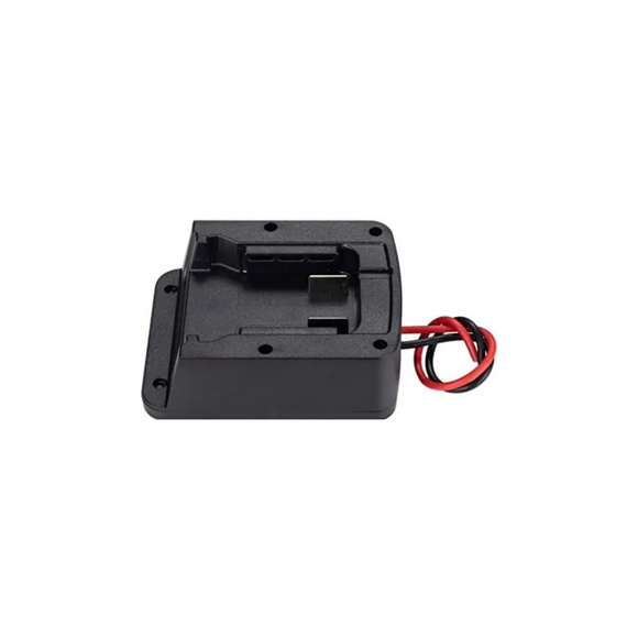 Milwaukee M18 18V Battery to Power Wheels Adapter Side Profile View