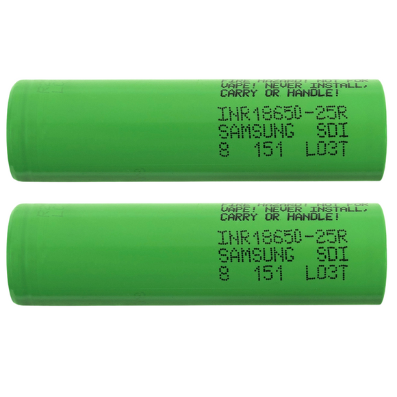 Samsung 25R 18650 2500mAh - Pack of 2