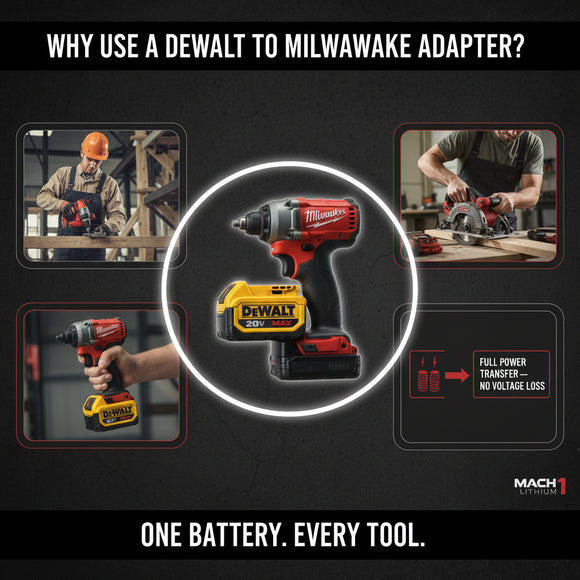 Why Use a DeWalt to Milwaukee Adapter?