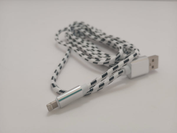 USB to Lightening Braided White 6'